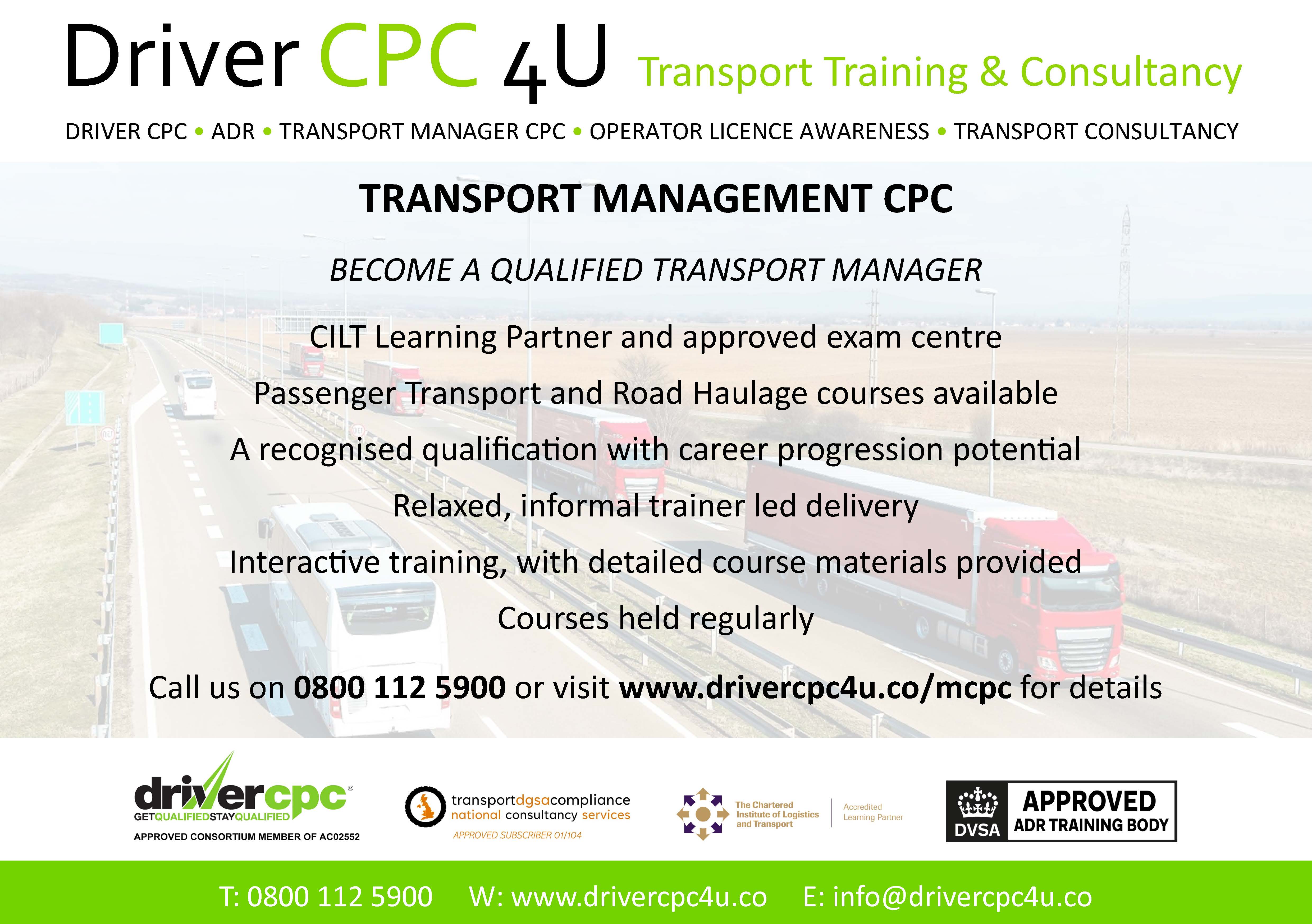 Transport Management CPC Training